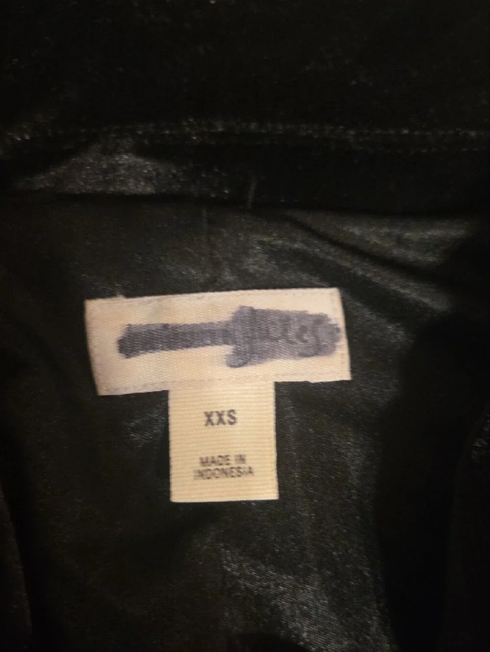 Maison Jules Black Velvet Double-Breasted Blazer